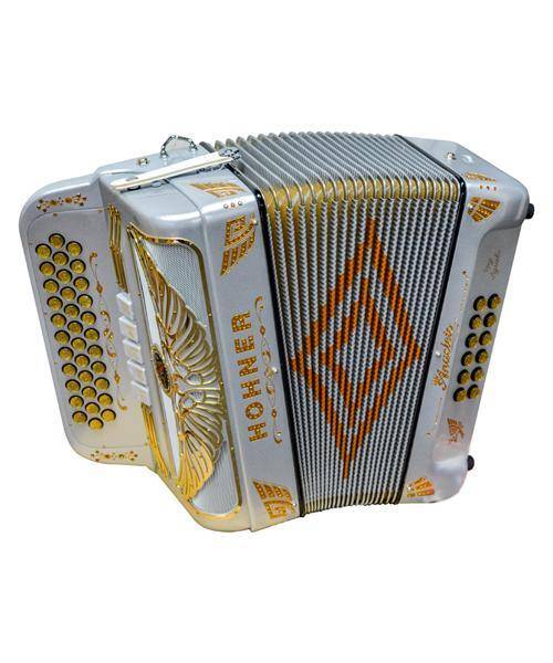 Acordeon Diatonico Anacleto Hohner Rey Aguila III - Fa-Sib-Mib