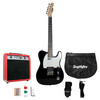 GUITARRA SMITHFIRE ELECTRICA TEL110 PACK NEGRO, Color: Negro