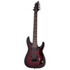 GUITARRA ELECTRICA  SCHECTER  OMEN ELITE-7 BLACK CHERRY BURST, Color: Rojo/Negro, Madera: Caoba