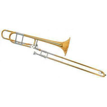 Trombon De Vara Sib/Fa Laqueado Transpositor Silvertone