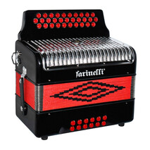 Acordeon Botones Fa Negro Br 3012 Farinelli Premium