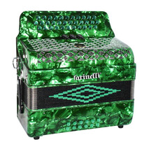 Acordeon Botones Fa Verde 3412 3 Regs Farinelli