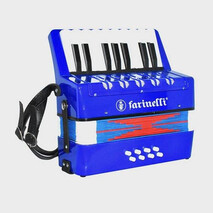 Acordeon Infantil Teclas Azul 17K8Bs Farinelli