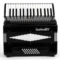 Acordeon Teclas Negro 3232  Farinelli