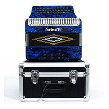 Acordeon Botones Sol Azul 3012 Farinelli Premium