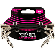 Cables Ernie Ball 15.24cm Negro (3 Pzas)