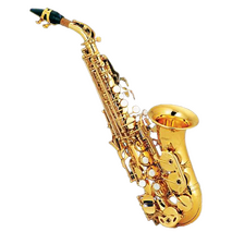 Saxofon Soprano Curvo Bb Dorado C-310L Century