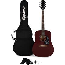 Paquete Guitarra Acustica Epiphone Starling Roja