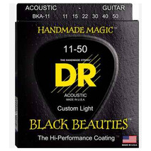 JUEGO DE CUERDAS PARA GUITARRA ACUSTICA CUSTOM 10/48 BLACK BEAUTIES DR