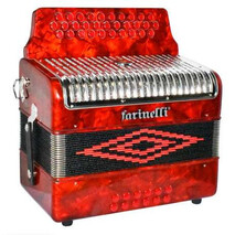 ACORDEON BOTONES FA ROJO BR 3012 FARINELLI PREMIUM