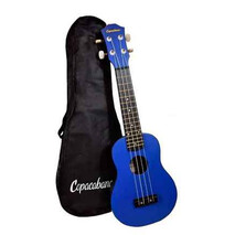 UKULELE SOPRANO AZUL REY CON FUNDA COPACABANA