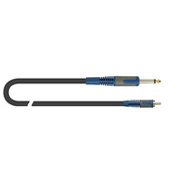 Cable adaptador Jack Mono/RCA Macho 2M