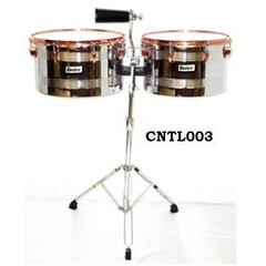 Timbales Vaso Largo 14" Y 15" X10" C/ Cencerro Century