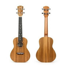 UKULELE CONCIERTO MADERA ZEBRA CON FUNDA COPACABANA