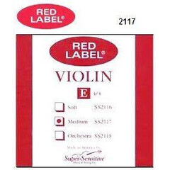 CUERDA 1a "E" (MI) PARA VIOLIN 4/4 RED LABEL SUPER SENSITIVE