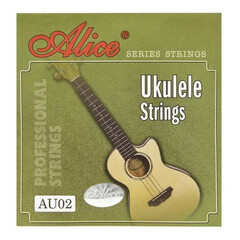 JUEGO DE CUERDAS PARA UKULELE SOPRANO D (RE) NYLON NEGRO ALICE