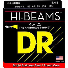 JUEGO DE CUERDAS PARA BAJO ELECTRICO 5 CUERDAS MEDIUM 45/125 HI-BEAM DR