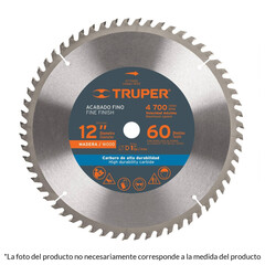 Disco sierra Para Madera 12 Centro 1 Truper