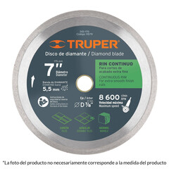 Disco De Diamante Rin Continuo Diámetro 9' Truper