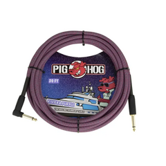 CABLE PARA INSTRUMENTO RIVIERA PURPLE 6.10mt. 1/4-1/4 ANG RECTO PIGHOG