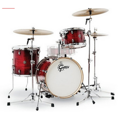 BATERIA GRETSCH S/STANDS C. CLUB 3 PZ ANTIGUO BURST BRILLOSO, Color: Rojo Vino