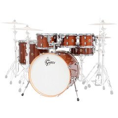 BATERIA GRETSCH S/STANDS CAT. MPL 6+1 PZ WALNUT GLAZE, Color: Cafe