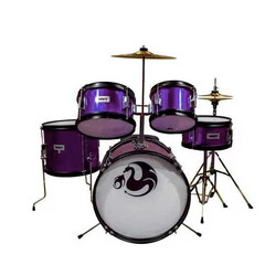 BATERIA JUNIOR MORADA 5 PZAS ARO NEGRO CENTURY