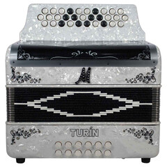 ACORDEON MORETTI BOT. MOD. TURIN FBBEB BLANCO, Color: Blanco