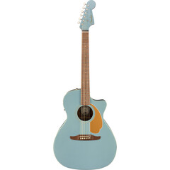 Guitarra Electrica Electro Acustica Fender Newporter Azul Claro, Color: Azul Claro