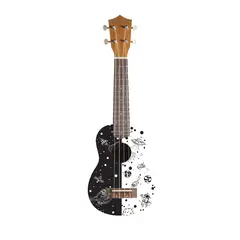 UKELELE SOPRANO U-21-GALACTICA, Color: Negro Vintage