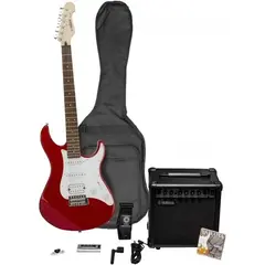 PAQUETE DE GUITARRA ELÉCTRICA YAMAHA EG112GPIIBL, Color: Rojo