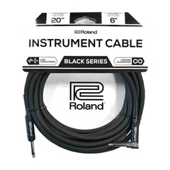 Cable De Plug A Plug Roland Black 6 mtr 1 Escuadra