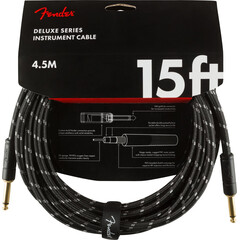 Cable Para Instrumento Fender 15ft Negro Tweed