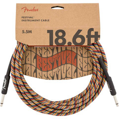 Cable Para Instrumento Fender 18.6ft Festival Arcoiris Tweed