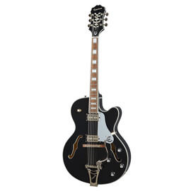 Guitarra Electrica Epiphone Emperor Swingster Black Aged Gloss, Color: Negro