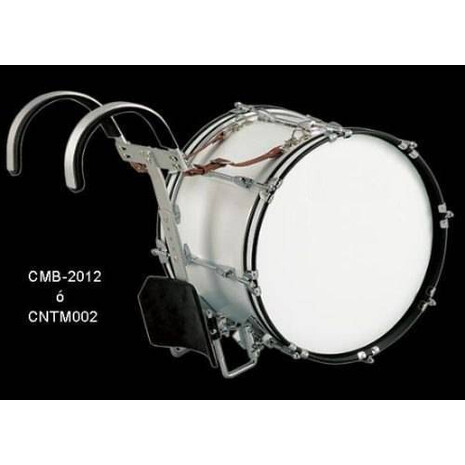 Tambora De Marcha Blanca 20X12 8 Lugs C/ Arnes Century