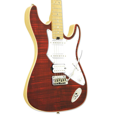 Guitarra Electrica Aria Premium 714-MK2 Rojo Ruby