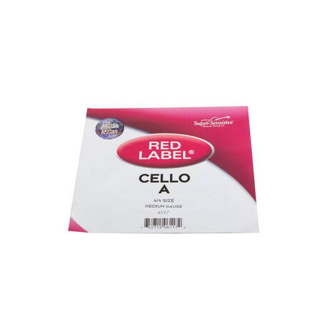 CUERDA 1a "A" (LA) PARA CHELO 4/4 RED LABEL SUPER SENSITIVE