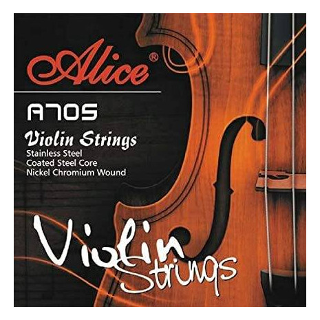 	JUEGO DE CUERDAS PARA VIOLIN 1/10 NICKEL-CROMO ALICE