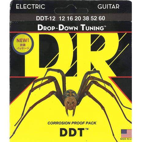 JUEGO DE CUERDAS PARA GUITARRA ELECTRICA EXTRA HEAVY 12/60 DDT DR