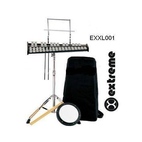 Xilofono 2 1/2 Octavas C/ Atril Practicador Estuche Extreme