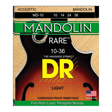 JUEGO DE CUERDAS PARA MANDOLINA 10/36 RARE MANDOLIN DR