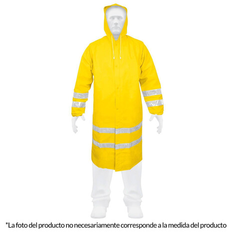 Gabardina Impermeable Reflejante Talla Extra Grande