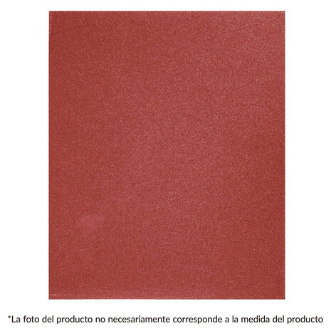 Lija de esmeril roja, grano 80 Truper