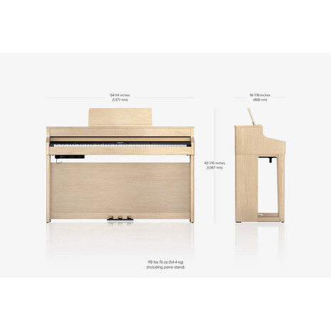 Piano Roland HP702 color Natural, Color: Natural, 2 image