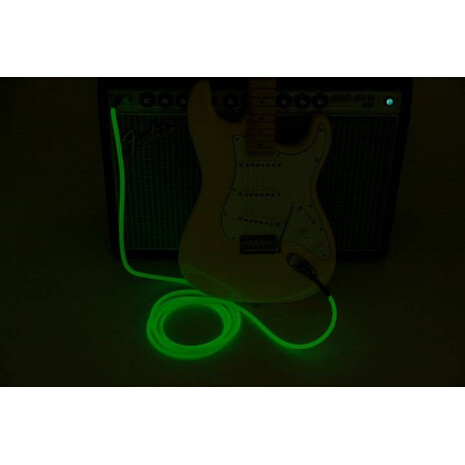 Cable De Plug A Plug 6 mtr Fender GLOW IN DARK, Color: Verde, Metros: 6, 4 image