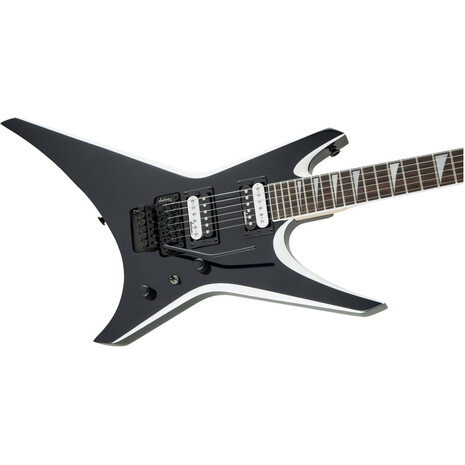 Guitarra Electrica Jackson Js32 Warrior, Ah Fb, Negra con Blanco, 4 image