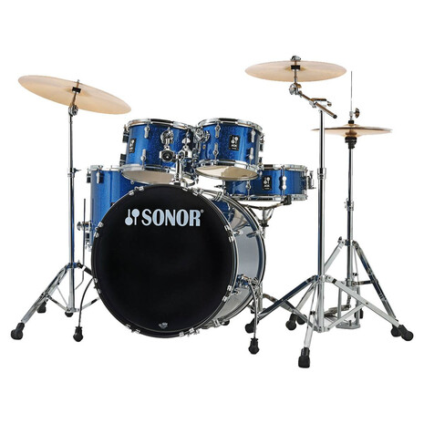 BATERIA SONOR CON PLATILLOS AQX STUDIO SET   BLUE OCEAN SPARKLE, Color: Azul