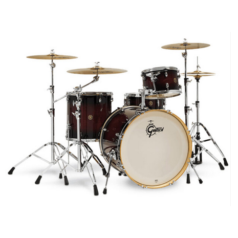 BATERIA GRETSCH S/STANDS CAT. MPL 5 PZ CEREZA OBSCURO BURST SATINADO, Color: Cherry Sunburst