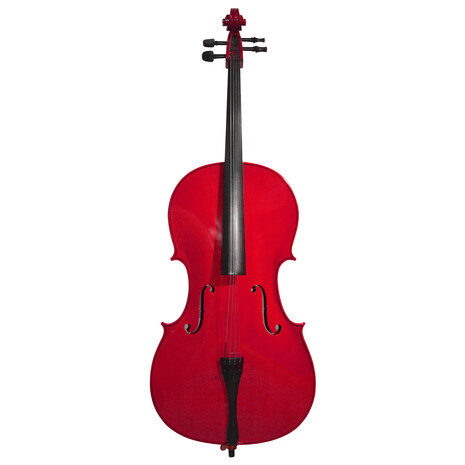 VIOLONCHELO LA SEVILLANA MOD. LSCE-44 LINDEN ROJO, Color: Rojo